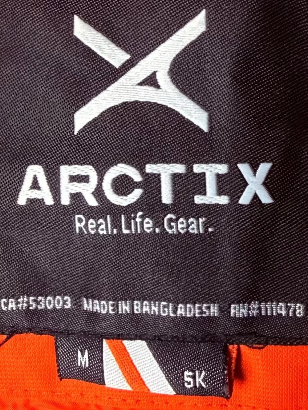 Arctix Slalom Insulated Winter Jacket Size Youth Medium Orange